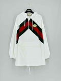 GUCCI Chenille Hoodie White Size Medium Short Dress