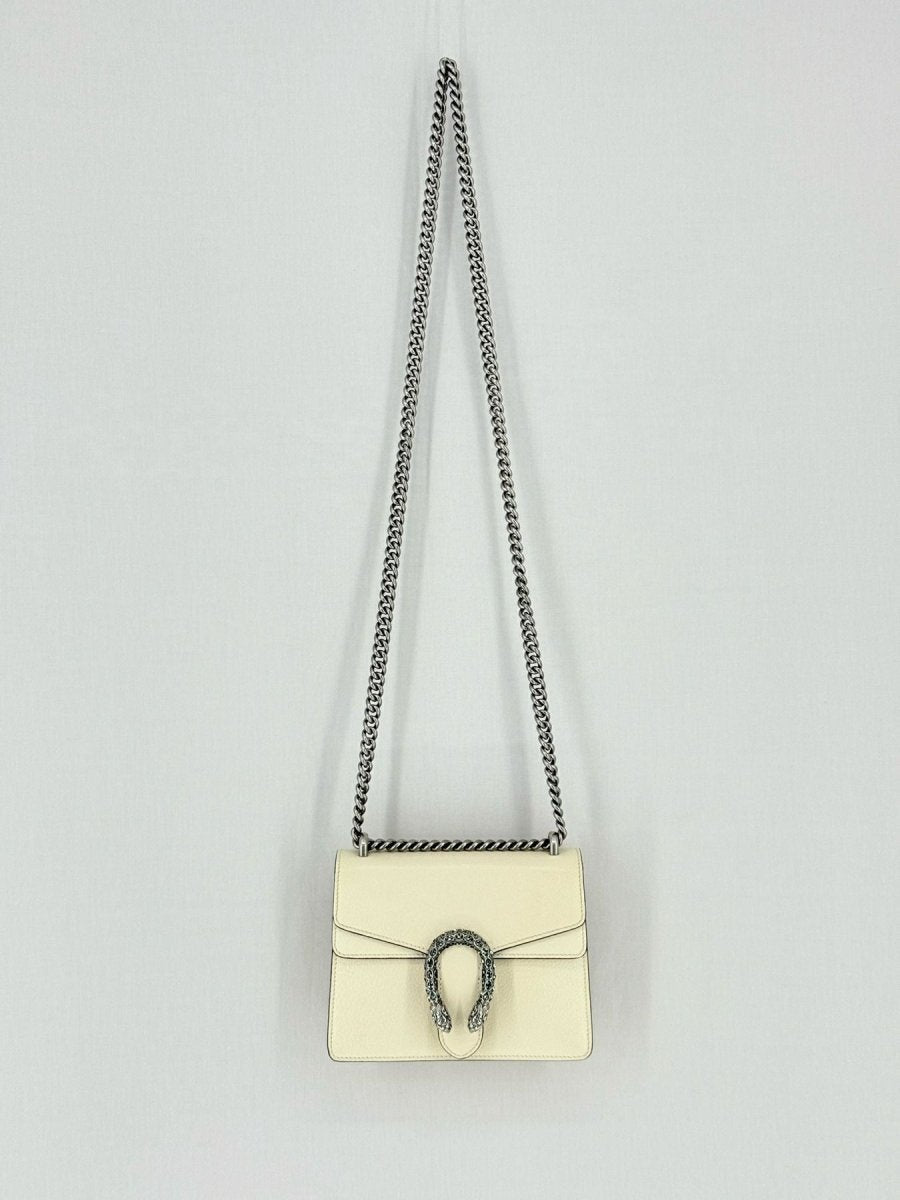 GUCCI Dionysus White Shoulder Bag