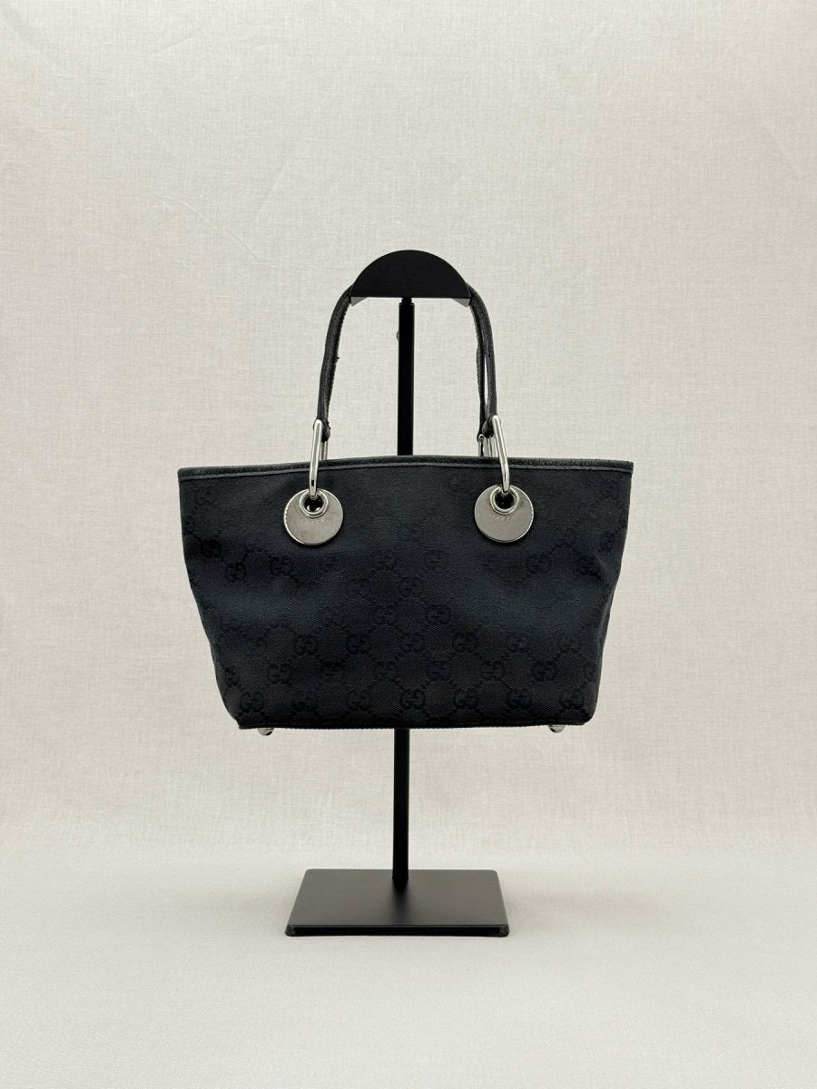 GUCCI Eclipse Black GG Tote Bag