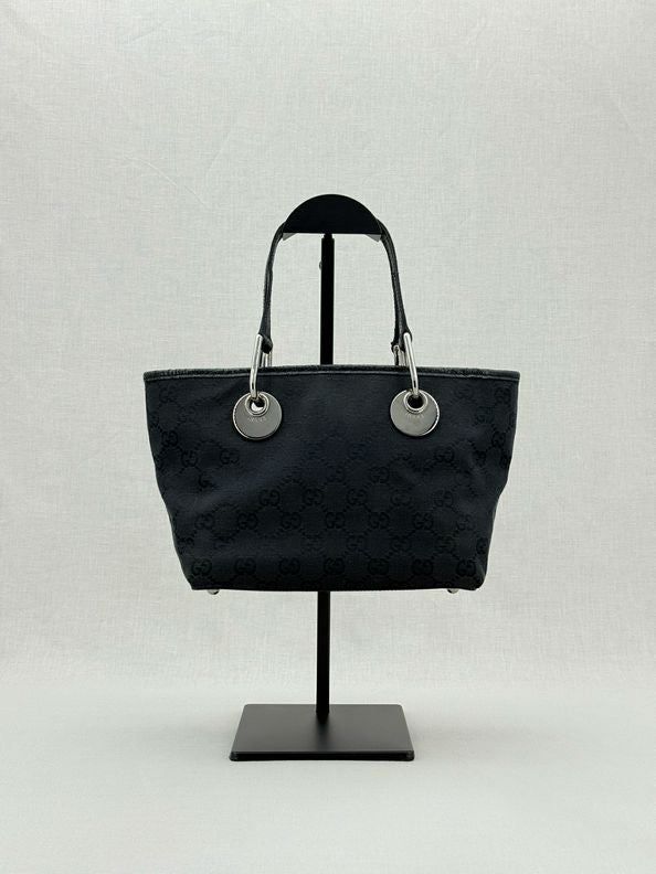 GUCCI Eclipse Black GG Tote Bag
