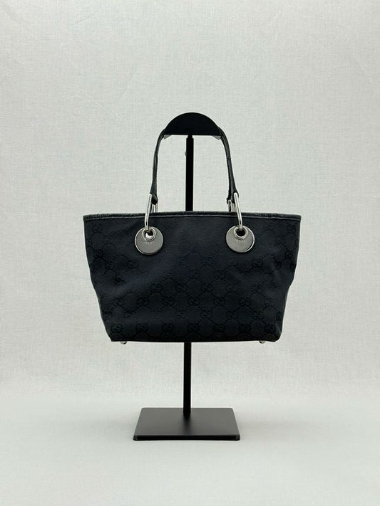 GUCCI Eclipse Black GG Tote Bag