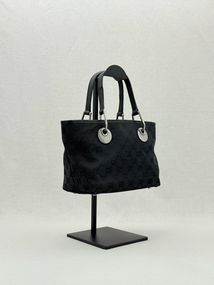GUCCI Eclipse Black GG Tote Bag