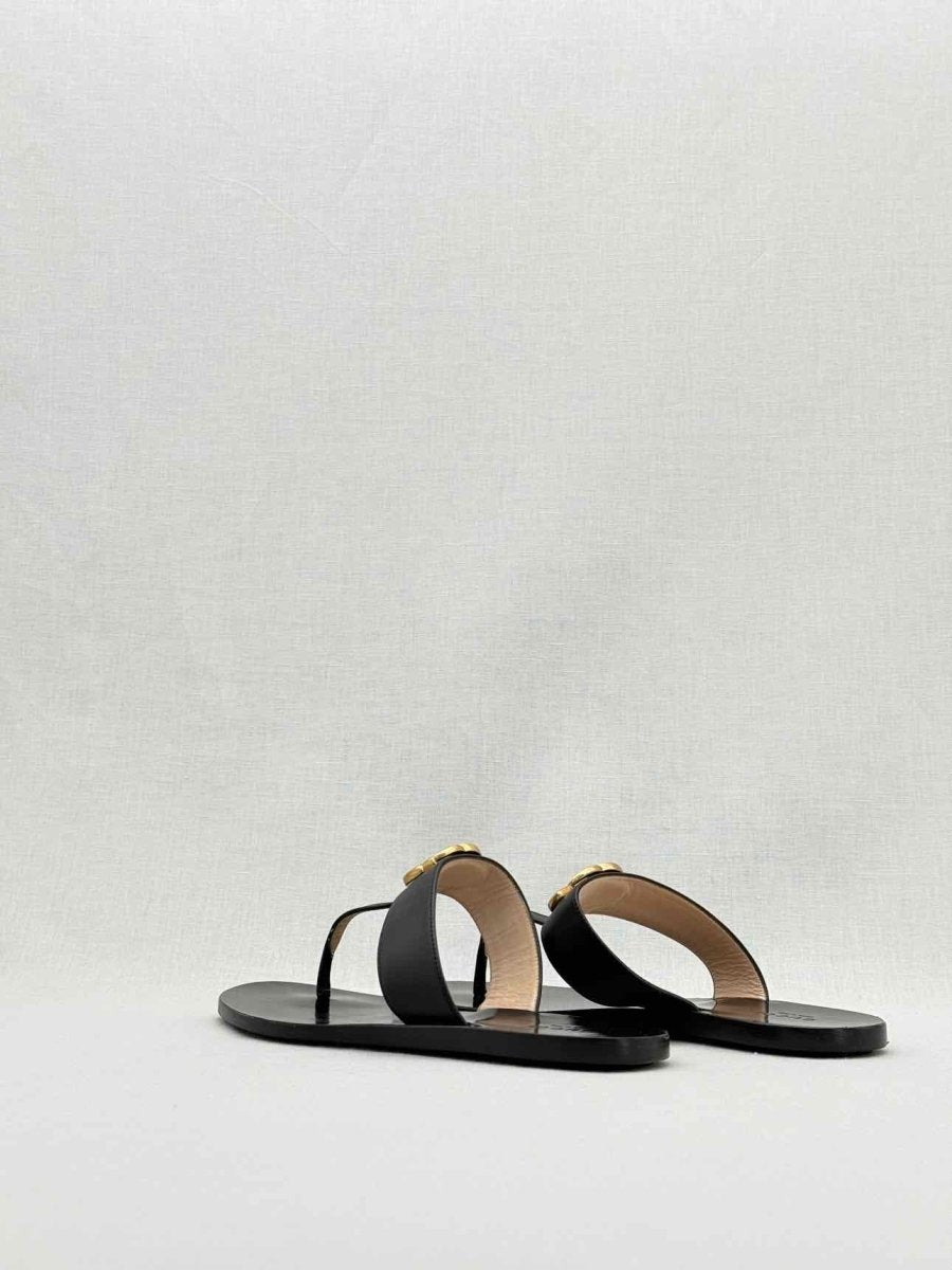 GUCCI GG Black Size EU 37.5 Flats