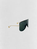 GUCCI Gold Tone Sunglasses