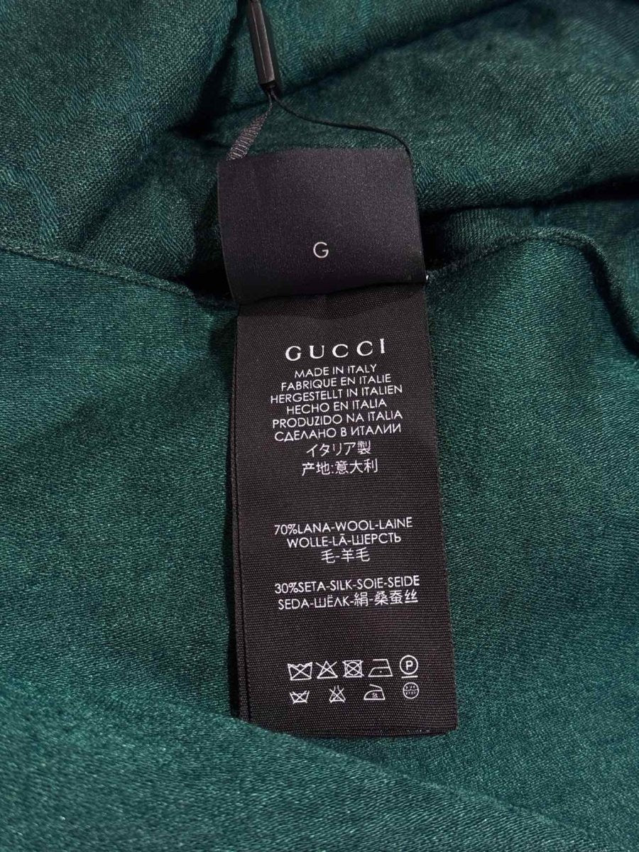 GUCCI Green GG Scarf