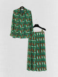 GUCCI Green Multicolor Printed Size US 6 Outfit Set