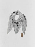 GUCCI Grey & White GG Scarf