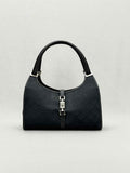 GUCCI Jackie Black GG Shoulder Bag