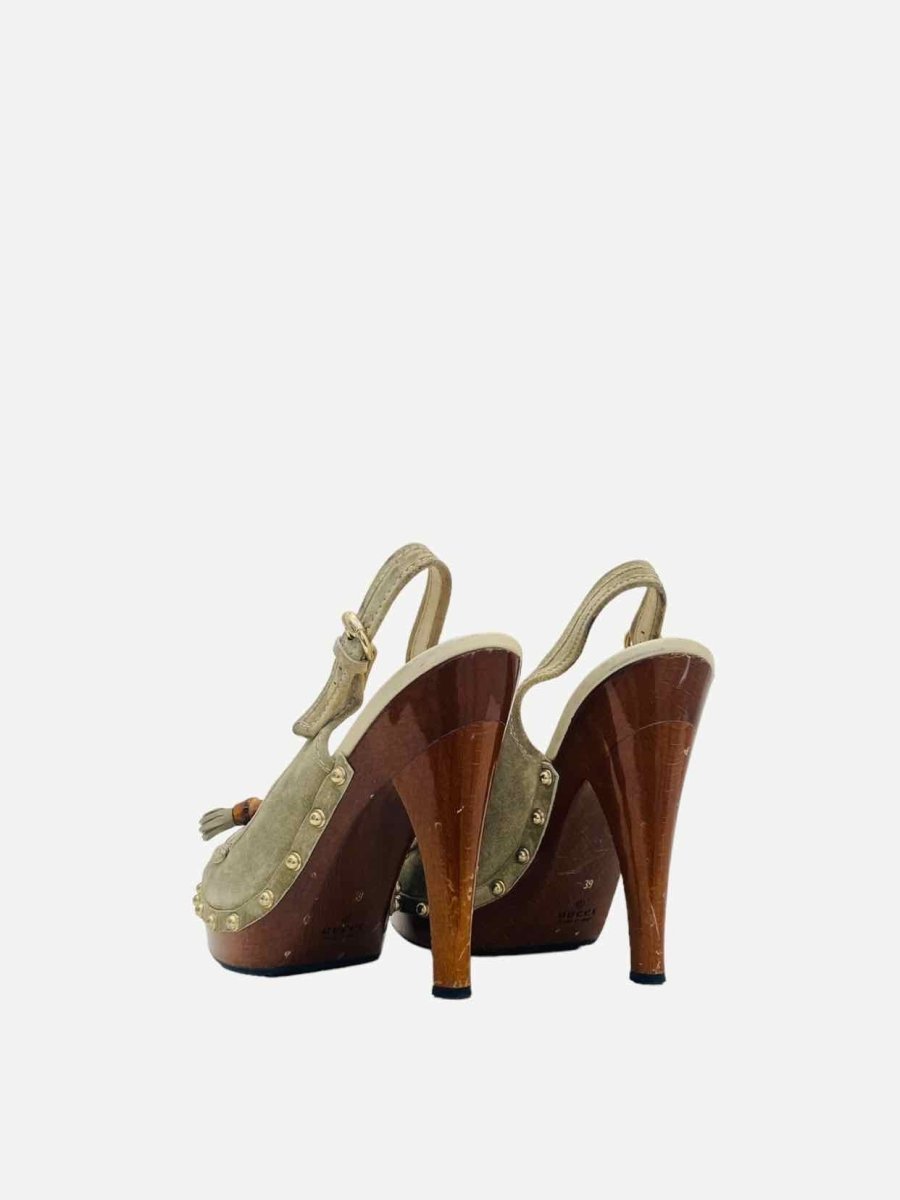 GUCCI Loafer Clog Grey Size EU 39 Slingbacks