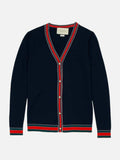 GUCCI Navy Blue Size XSmall Cardigan
