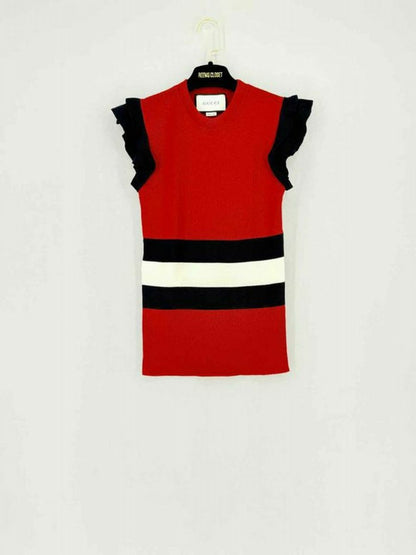 GUCCI Red Multicolor Size Large Top