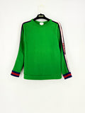 GUCCI Web Detail Green Multicolor Size US 8 Sweatshirt