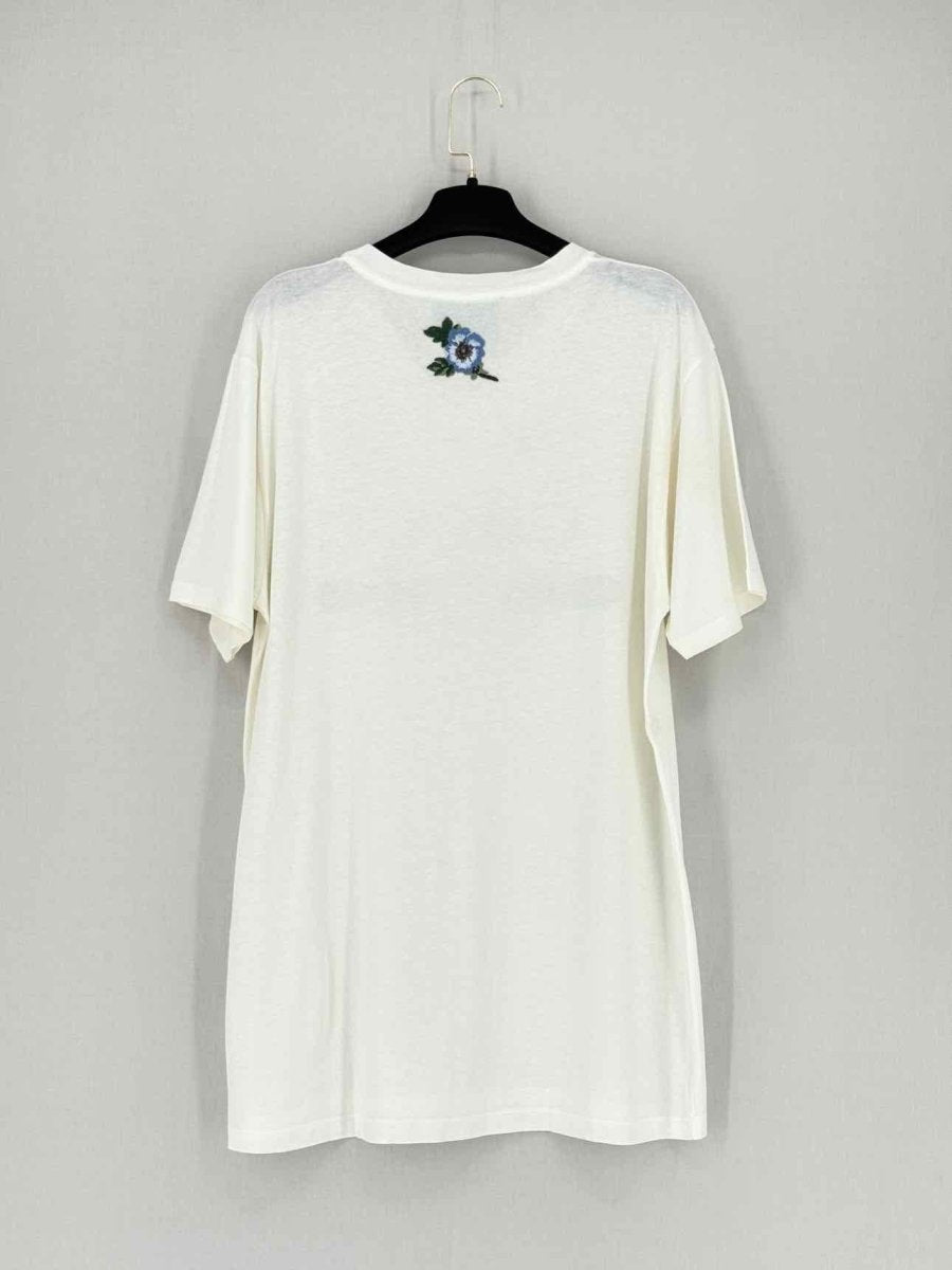 GUCCI White Logo Print Size Small Top