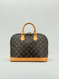 LOUIS VUITTON Alma Brown & Beige Monogram Top Handle