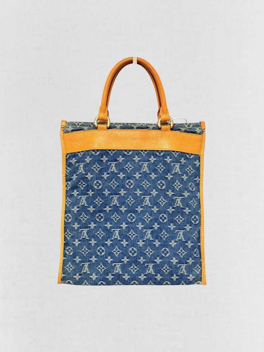 LOUIS VUITTON Baggy Denim Blue Monogram Shoulder Bag