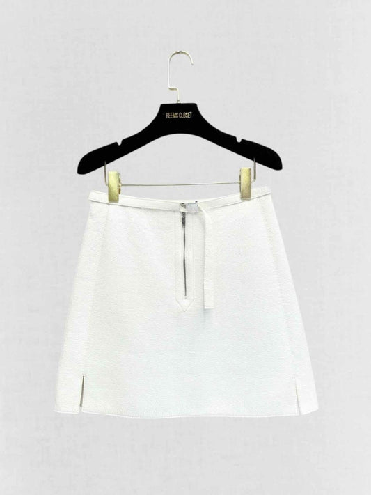 LOUIS VUITTON Belted White Size US 4 Skirt
