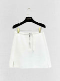 LOUIS VUITTON Belted White Size US 4 Skirt