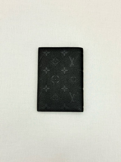 LOUIS VUITTON Black Monogram Empreinte Passport Holder