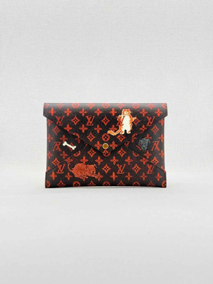 LOUIS VUITTON Black Multicolor Monogram Clutch