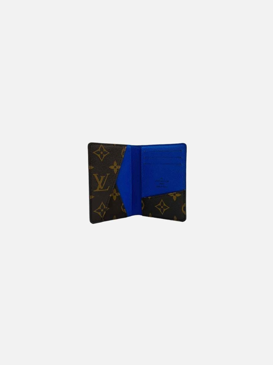 LOUIS VUITTON Blue Monogram Men's Pocket Organizer