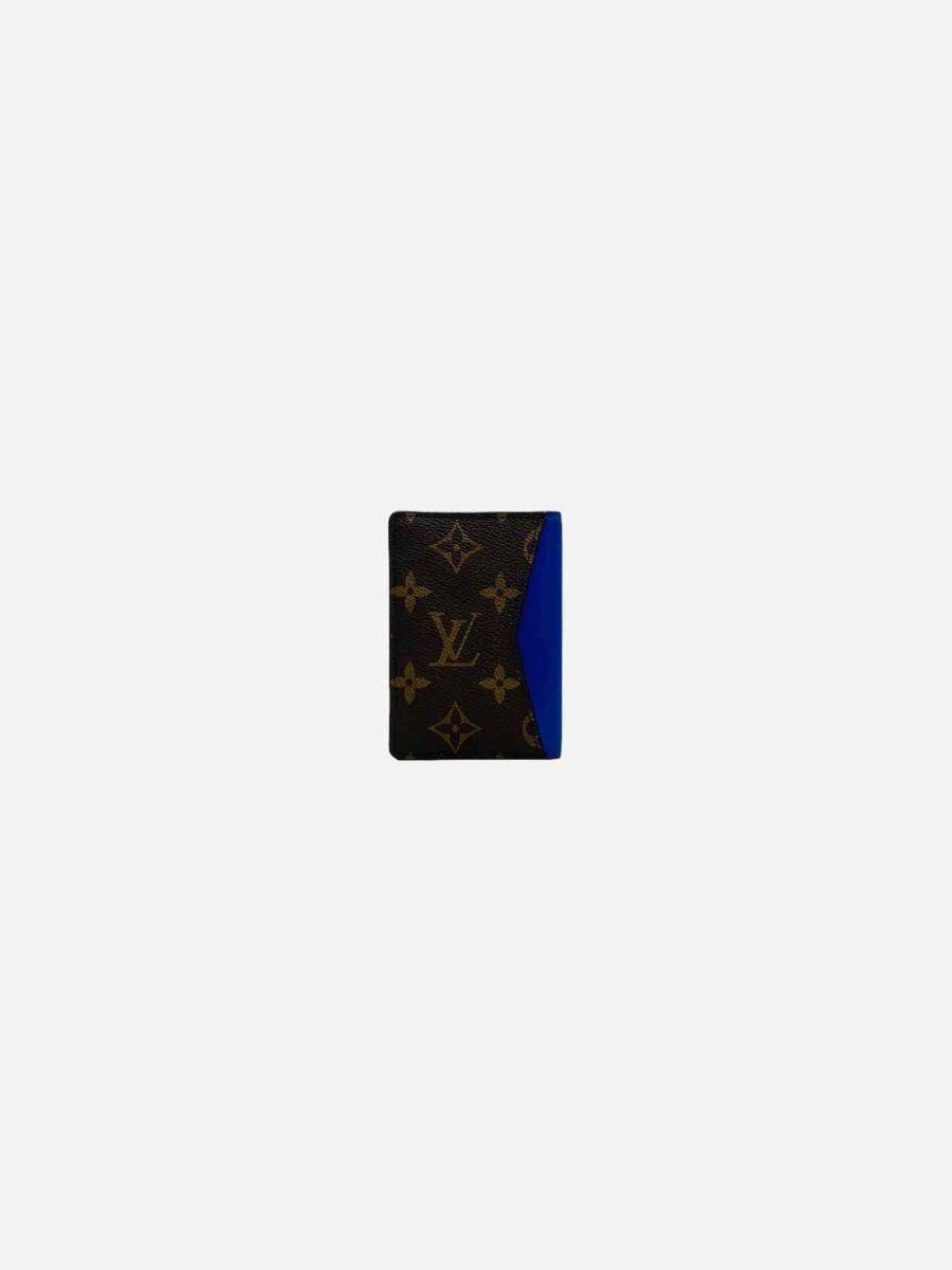 LOUIS VUITTON Blue Monogram Men's Pocket Organizer