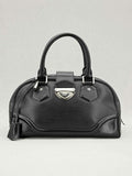 LOUIS VUITTON Bowling Montaigne Black Top Handle