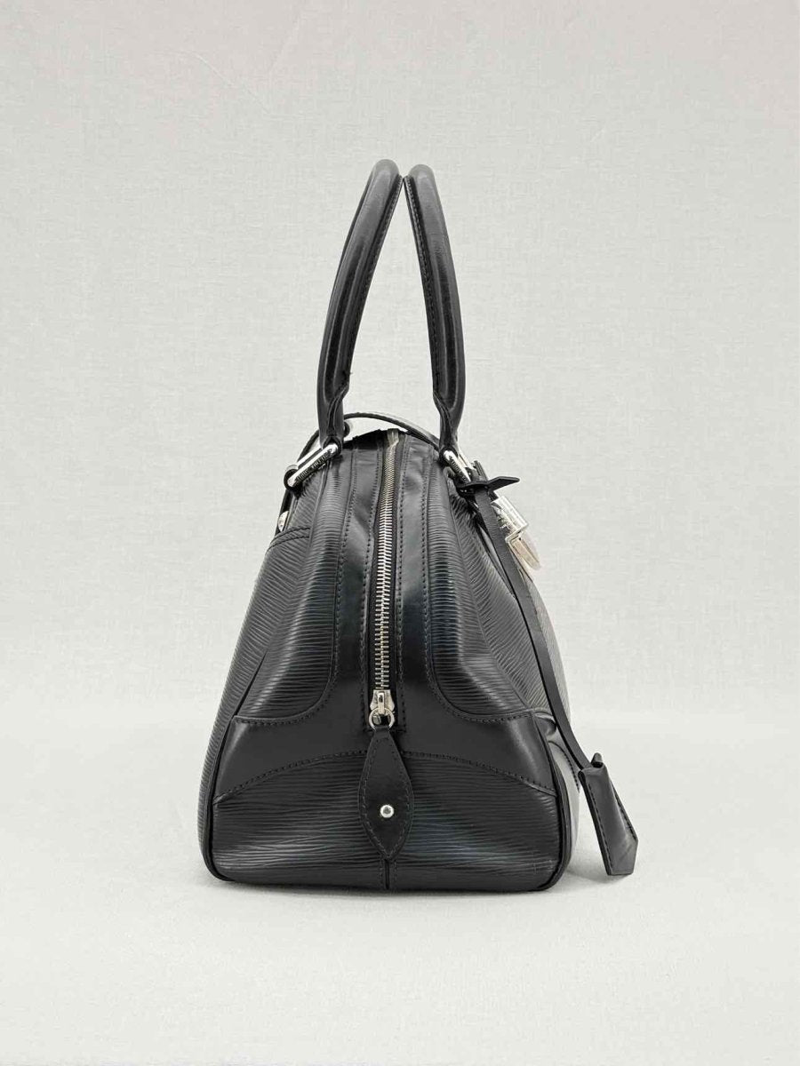 LOUIS VUITTON Bowling Montaigne Black Top Handle