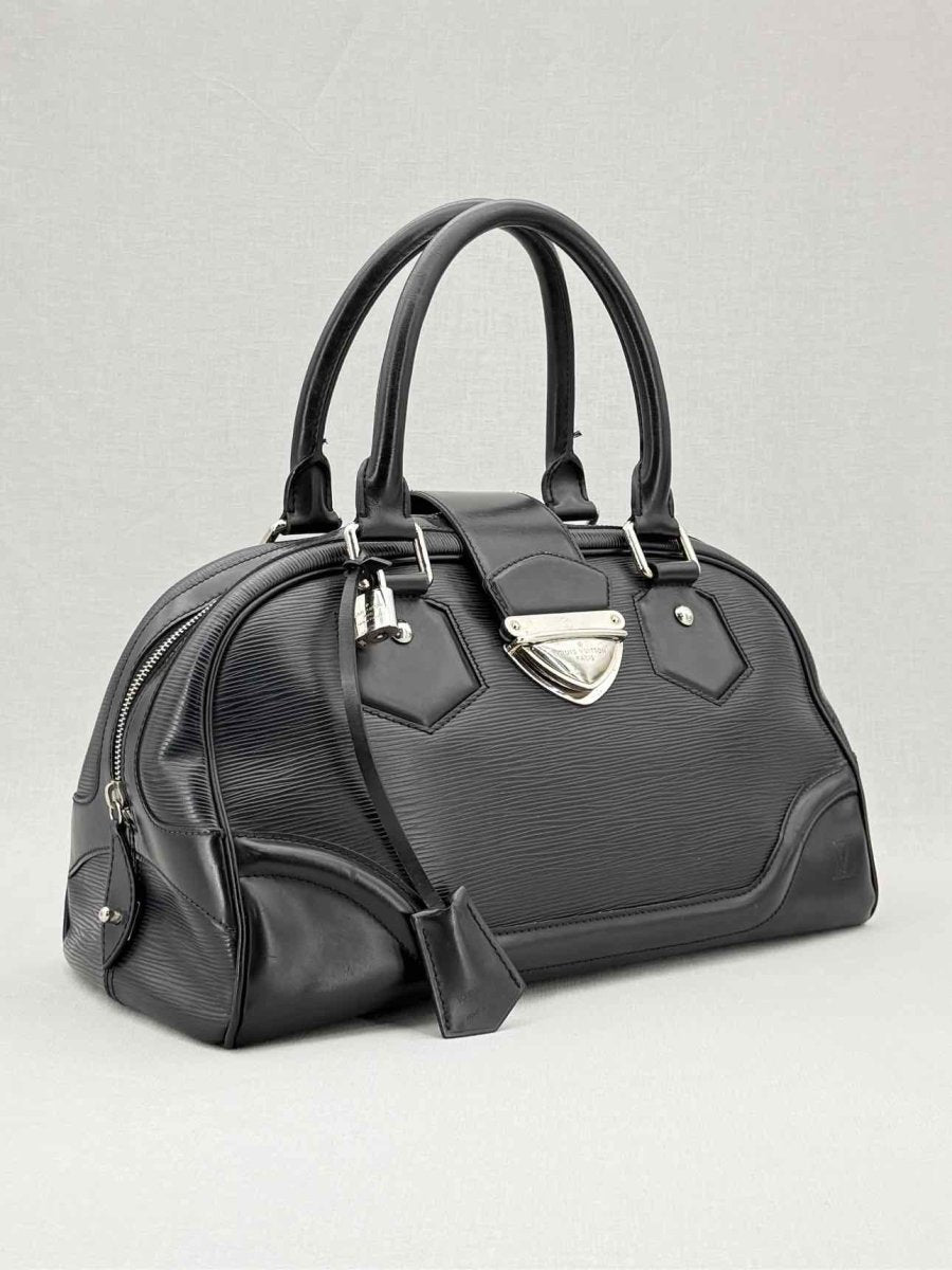 LOUIS VUITTON Bowling Montaigne Black Top Handle