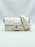 LOUIS VUITTON Broderie Anglaise White Shoulder Bag