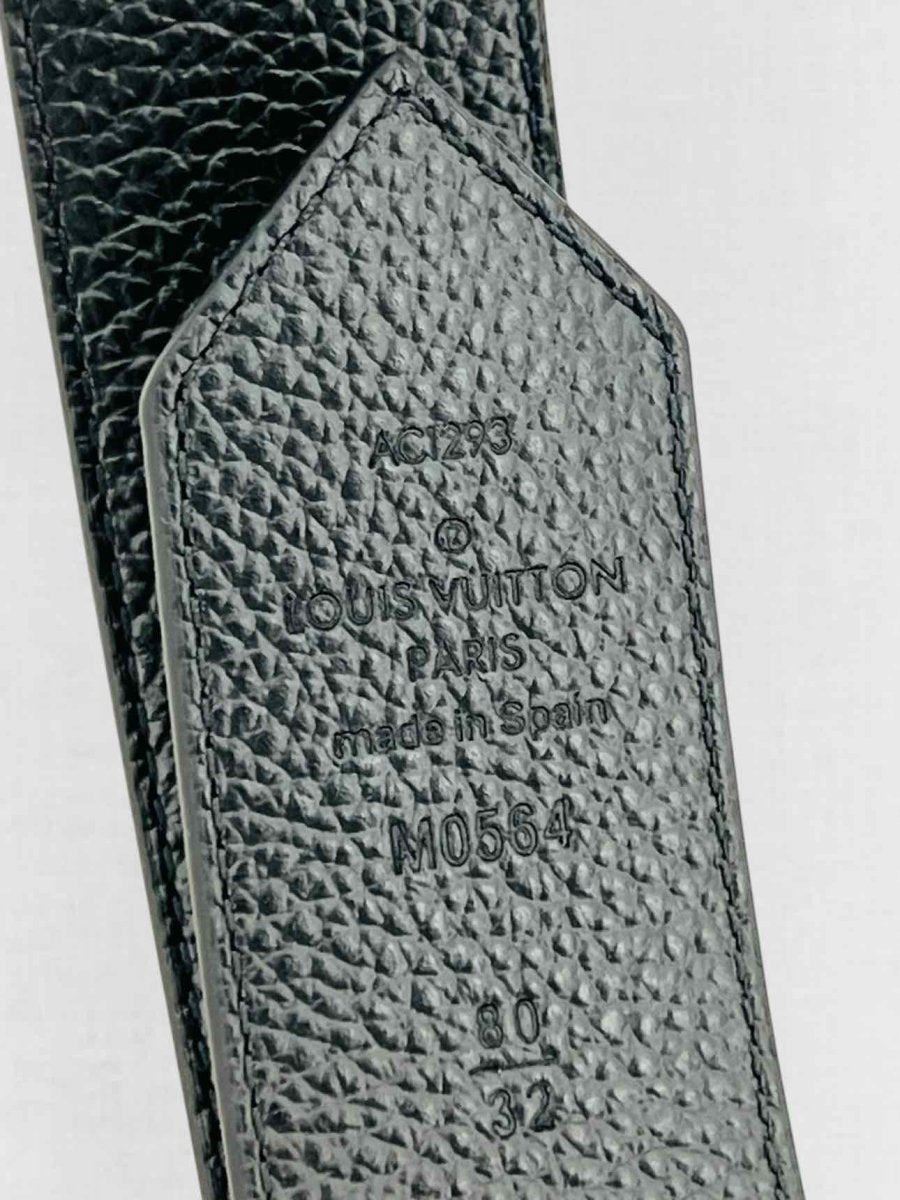 LOUIS VUITTON Brown & Black Monogram Belt
