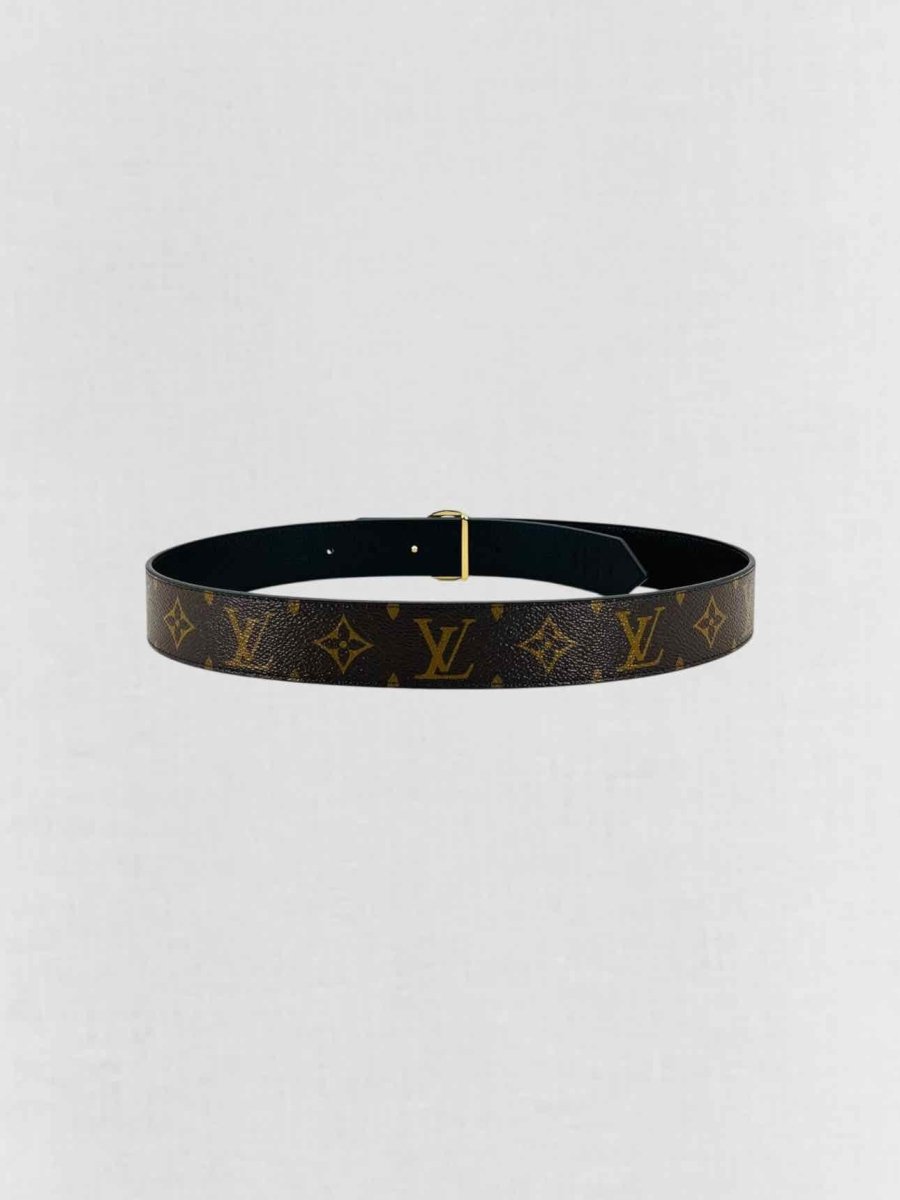 LOUIS VUITTON Brown & Black Monogram Belt