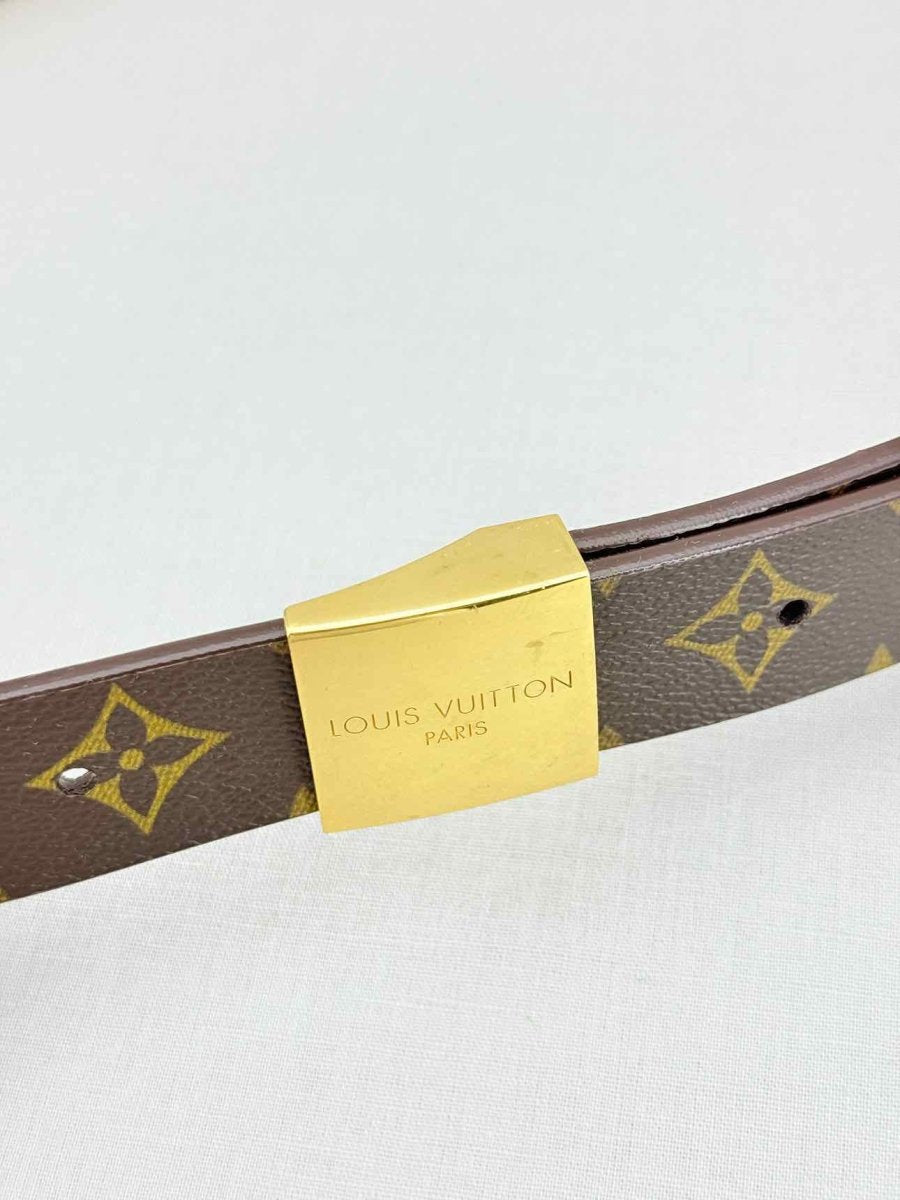 LOUIS VUITTON Brown Monogram Belt