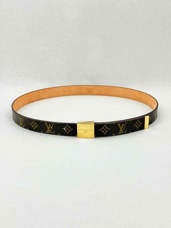 LOUIS VUITTON Brown Monogram Belt