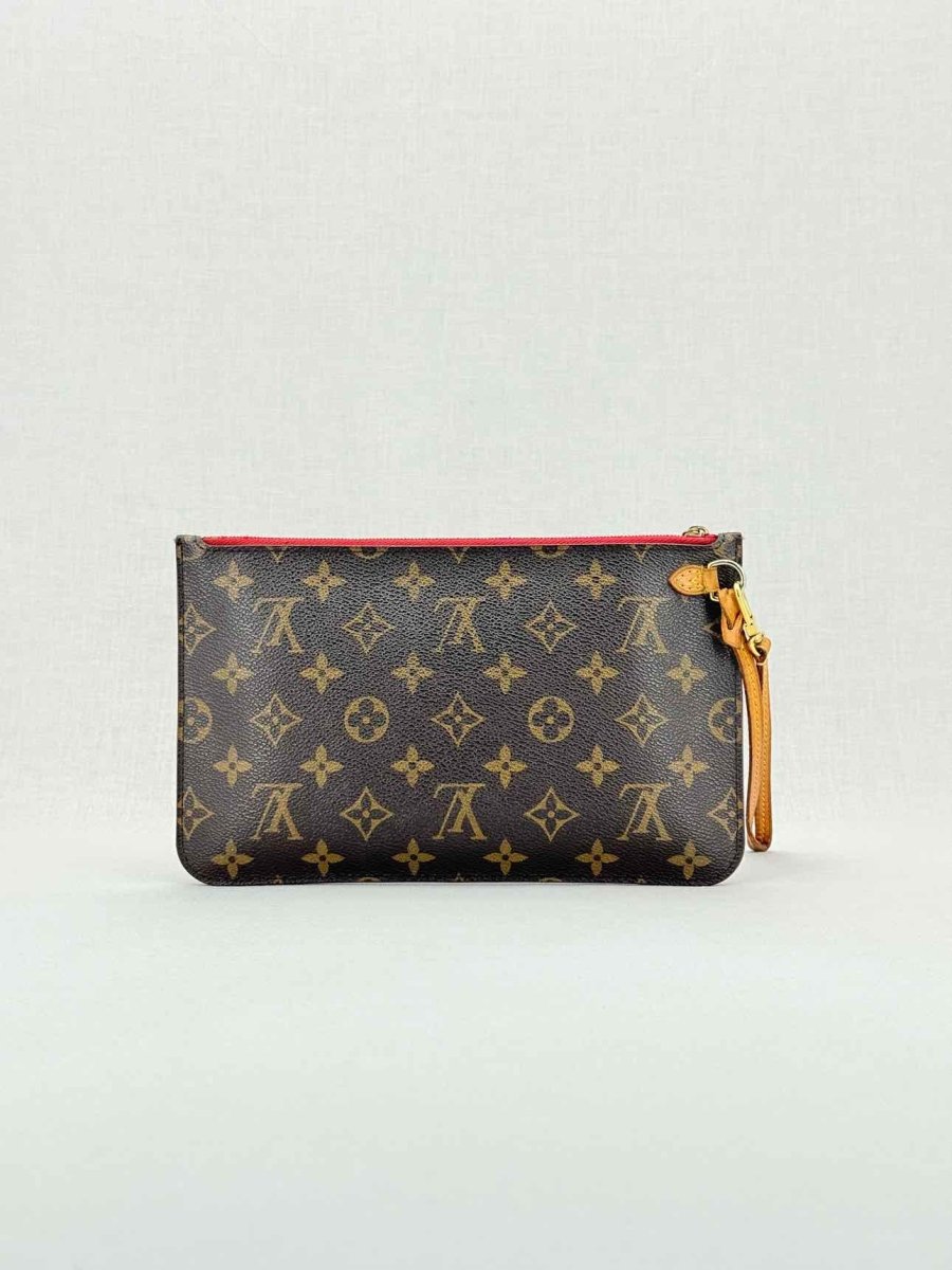 LOUIS VUITTON Brown Monogram Pouch
