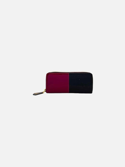 LOUIS VUITTON Burgundy & Black Continental Wallet
