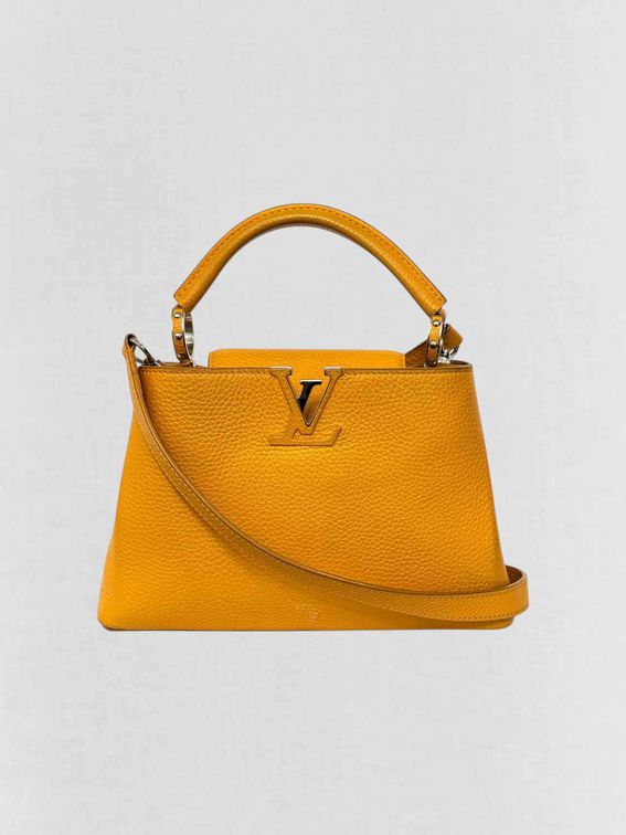 LOUIS VUITTON CAPUCINES Mustard Top Handle