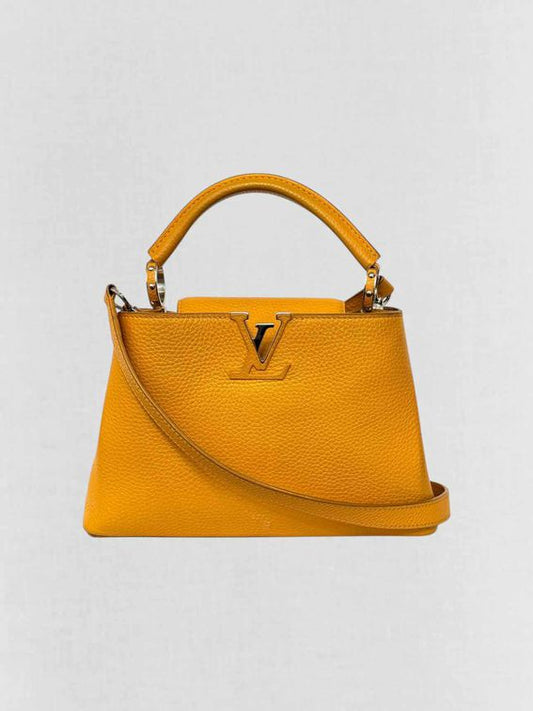 LOUIS VUITTON CAPUCINES Mustard Top Handle