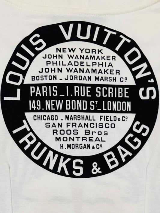 LOUIS VUITTON Cream w/ Multicolor Size XSmall T-shirt