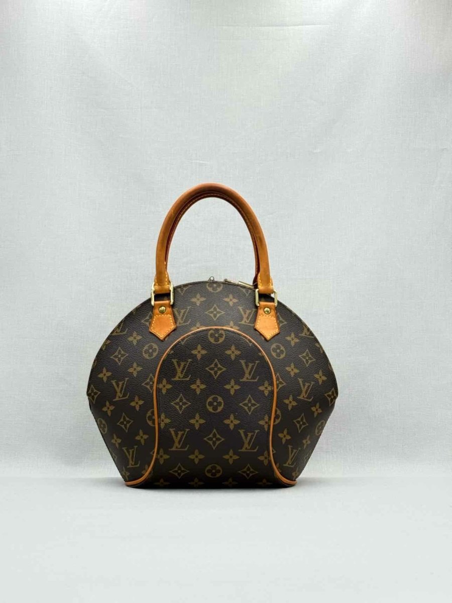 LOUIS VUITTON Ellipse Brown & Beige Monogram Top Handle