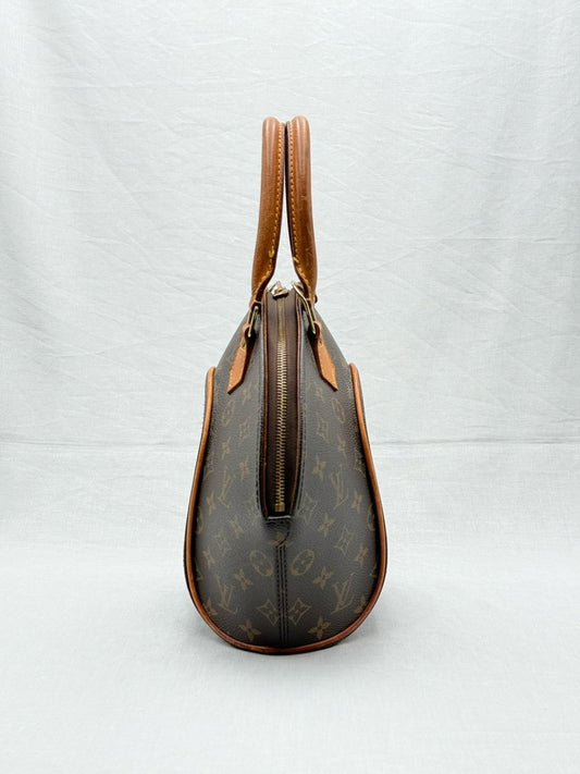LOUIS VUITTON Ellipse Brown & Navy Blue Top Handle