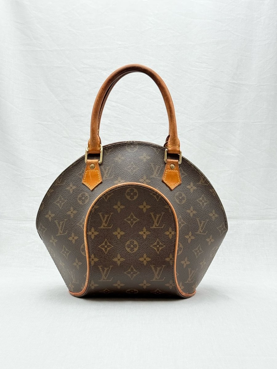 LOUIS VUITTON Ellipse Brown & Navy Blue Top Handle
