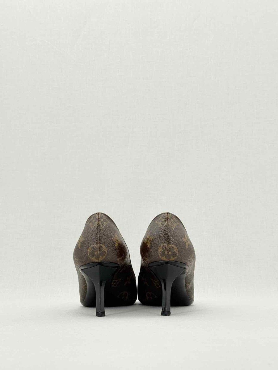 LOUIS VUITTON Fetish Brown Monogram Size EU 38 Pumps