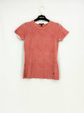 LOUIS VUITTON Fitted Pink Multicolor Polka Dot T-shirt