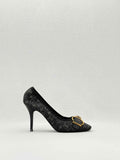 LOUIS VUITTON Flash Lotus Black Size EU 37 Pumps