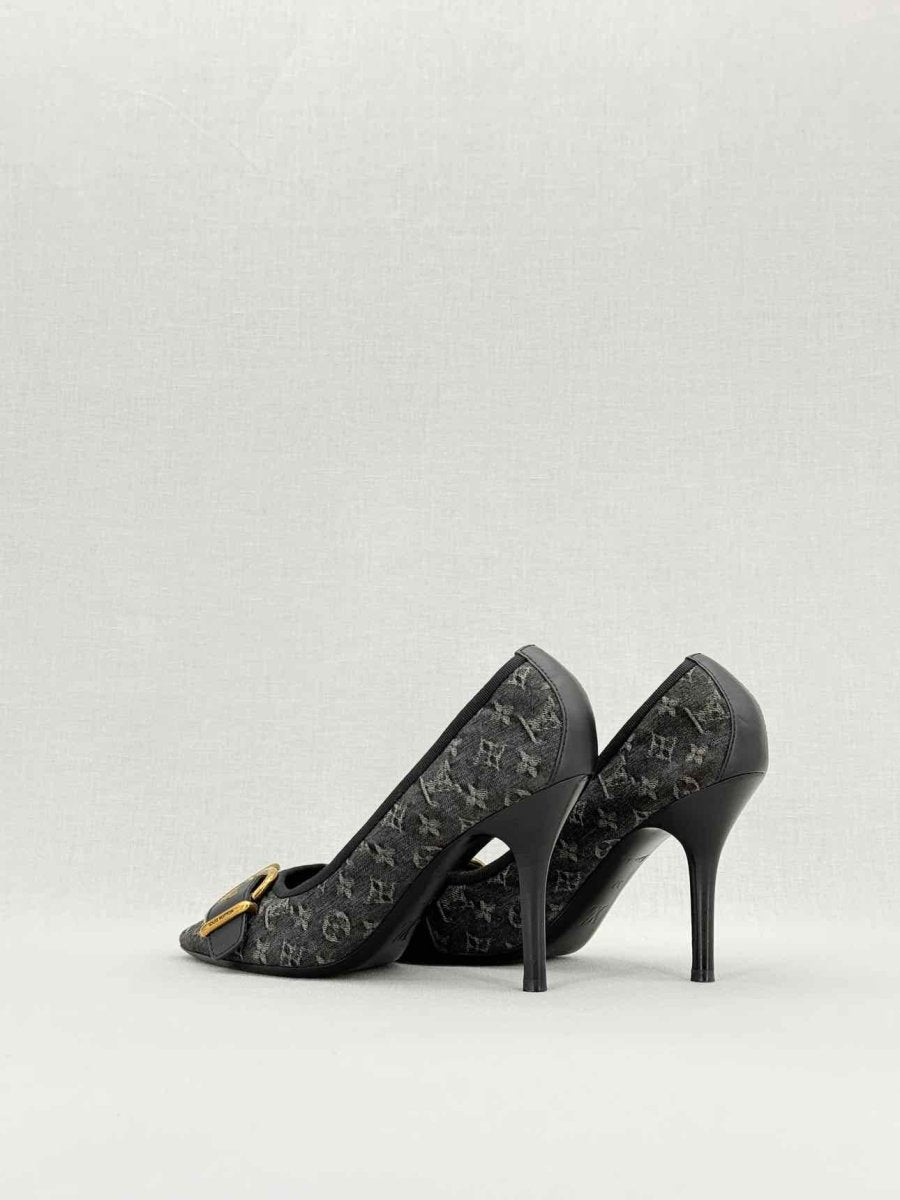 LOUIS VUITTON Flash Lotus Black Size EU 37 Pumps