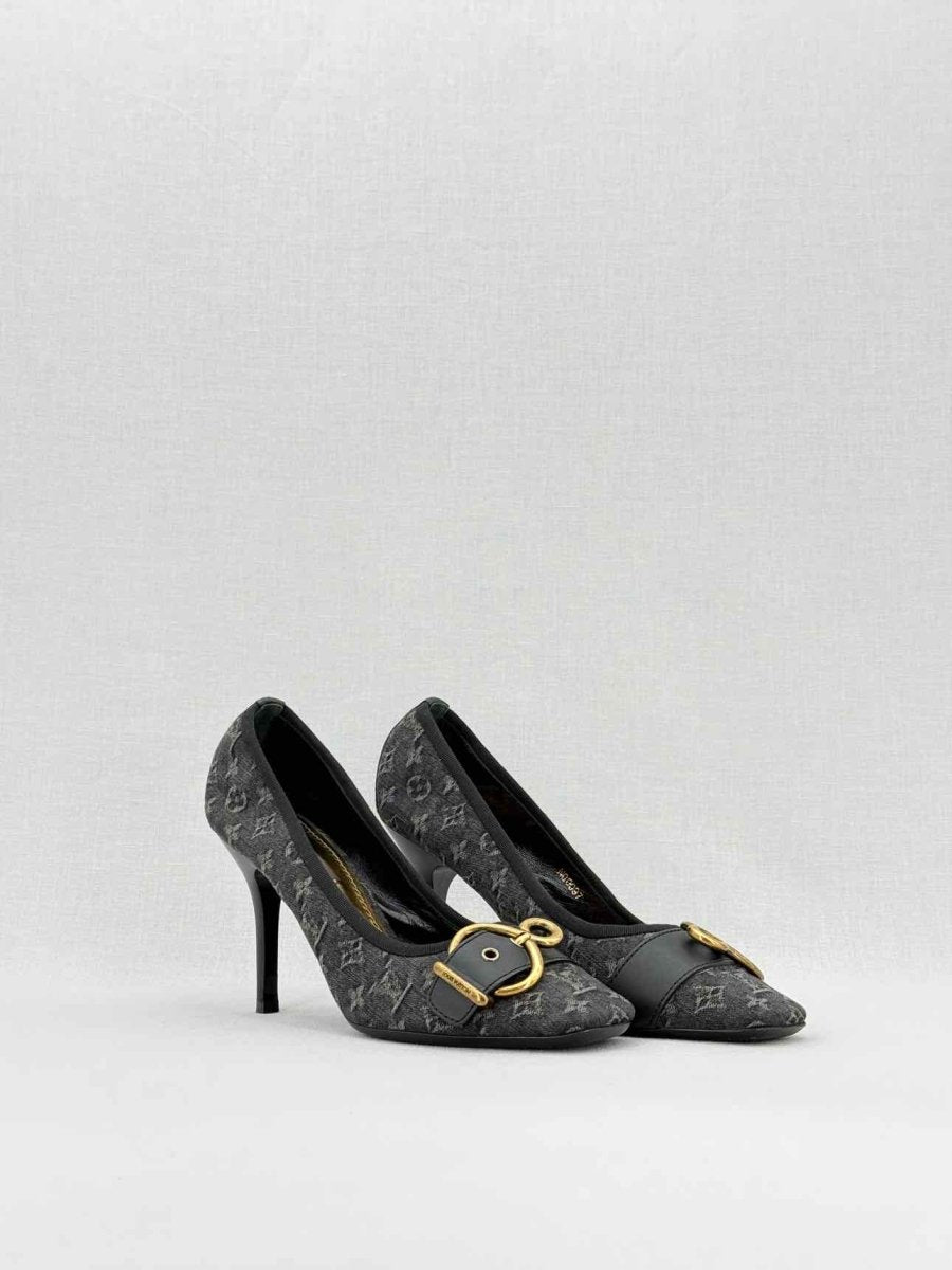 LOUIS VUITTON Flash Lotus Black Size EU 37 Pumps