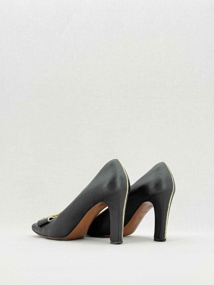 LOUIS VUITTON Fleur Black Size EU 37.5 Pumps