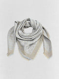 LOUIS VUITTON Grey & Gold Shawl