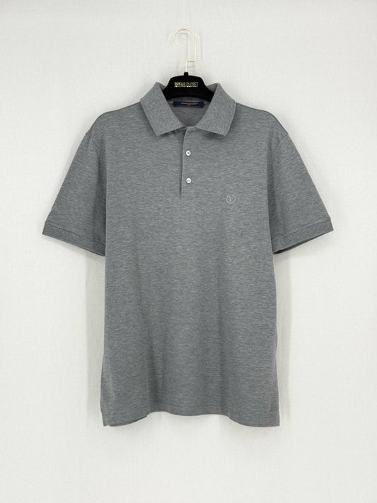 LOUIS VUITTON Grey Size Medium Polo Shirt