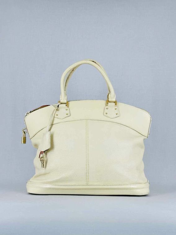 LOUIS VUITTON Lockit White Top Handle
